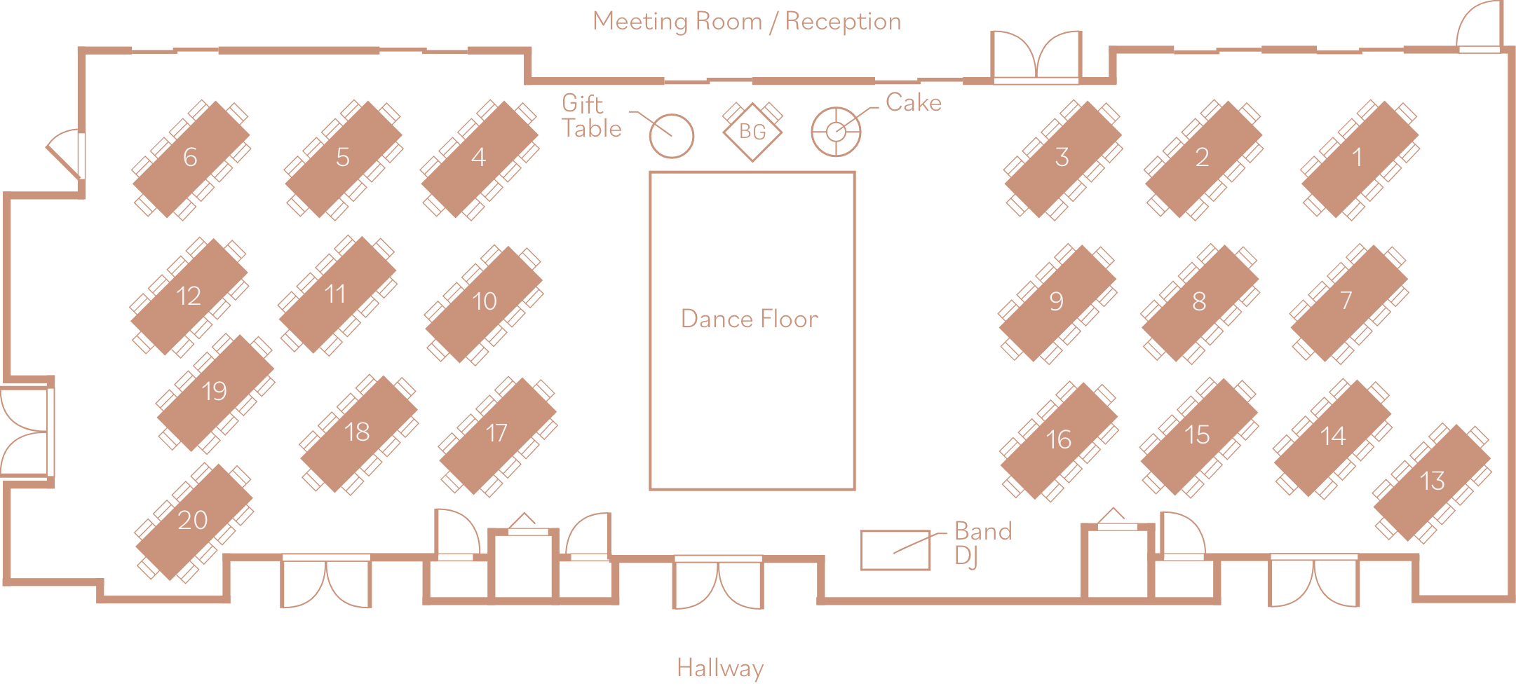 Garden Ballroom Floor Plan